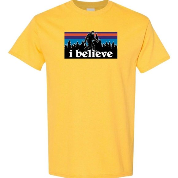 Sasquatch I Believe Trees Bigfoot Short Sleeve Tee - Picture 6 of 11